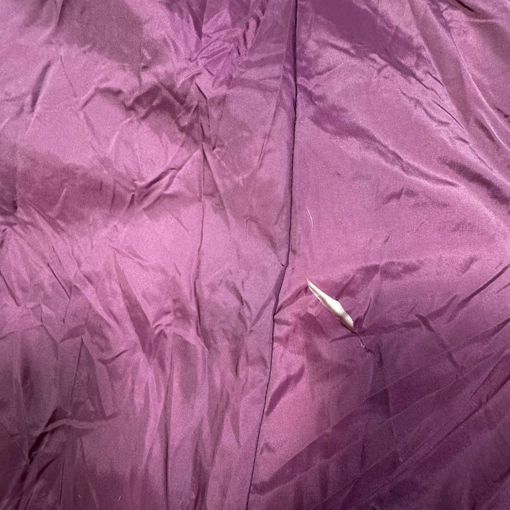 Vintage CBO Down Puffer Coat M Mauve Quilted Long Korea Winter Retro 80s Ski - Picture 9 of 14